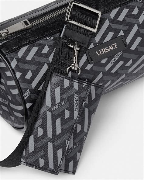 versace crossbody wallet|Versace la greca shoulder bag.